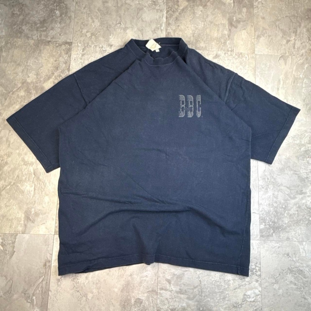 Vintage heavyweight navy blue BBC billionaire boys club graphic T shirt size xl